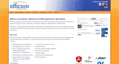 Desktop Screenshot of efficionconsulting.com
